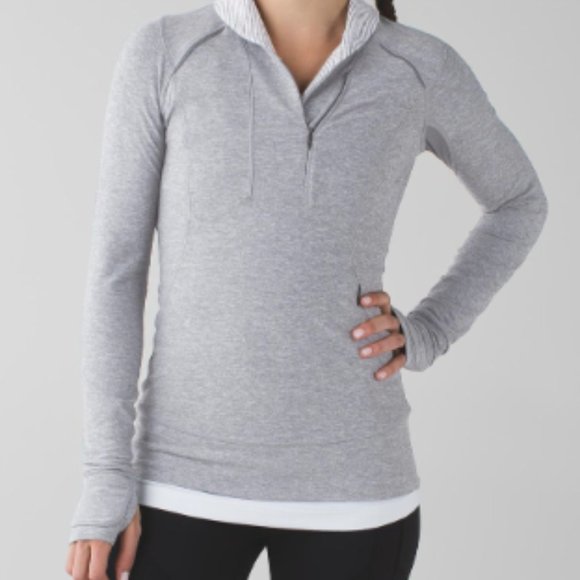 lululemon athletica Jackets & Blazers - (246) LULULEMON THINK FAST PULLOVER Sz 8